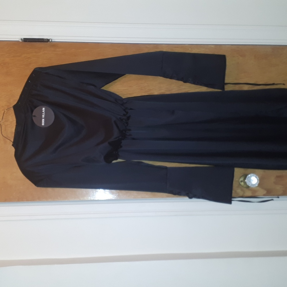 Born Villain BNWT black mid dress